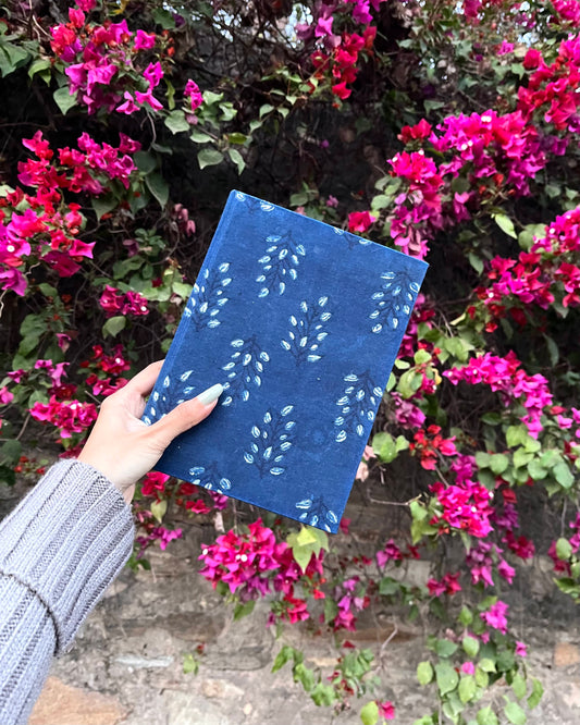 Whispering Leaves - Eco-Friendly Block Print Diary