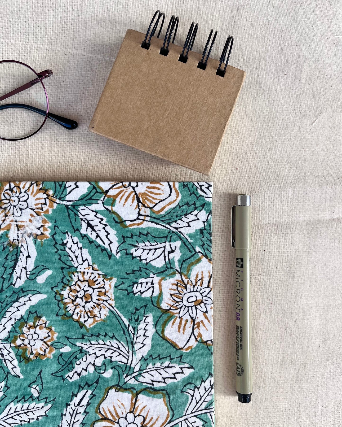 Floral Fantasy - Block Print Diary