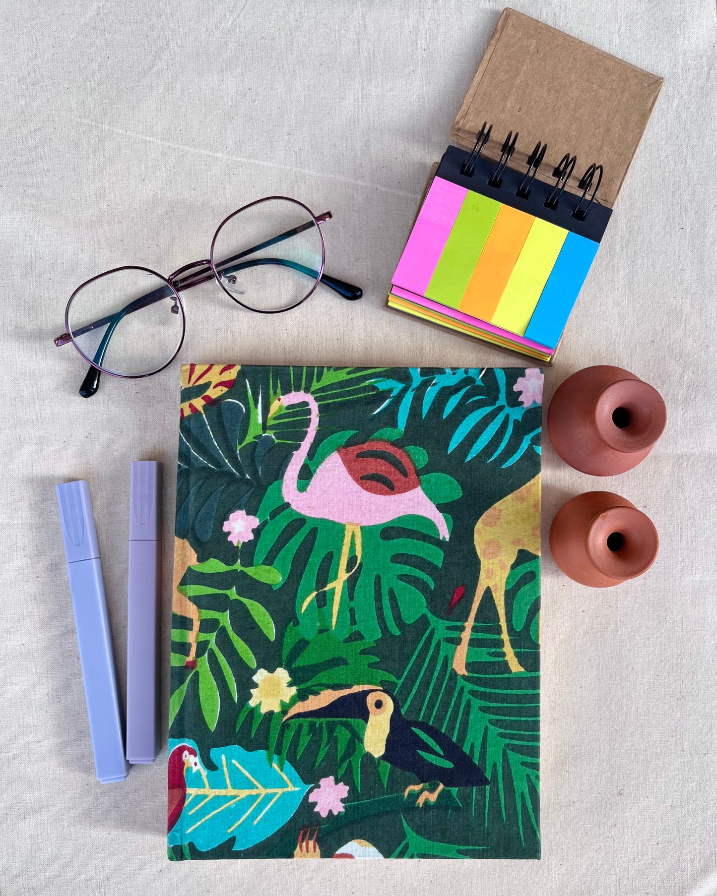 Jungle Rhythms - Block Print Diary