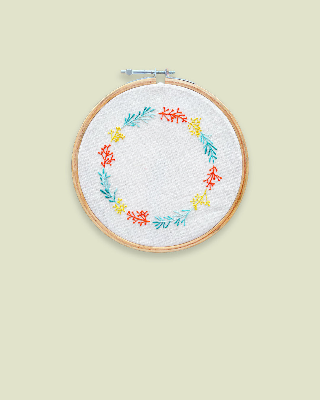 Hand Embroidered Hoop: Wall Decor 7 inch