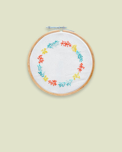 Hand Embroidered Hoop: Wall Decor 7 inch