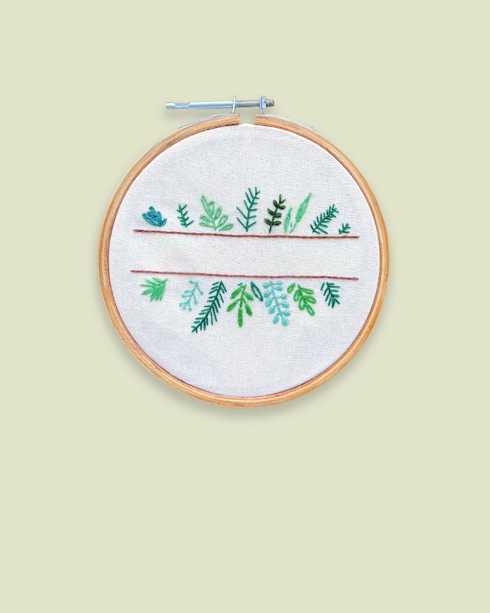 Hand Embroidered Hoop: Wall Decor 6 Inch