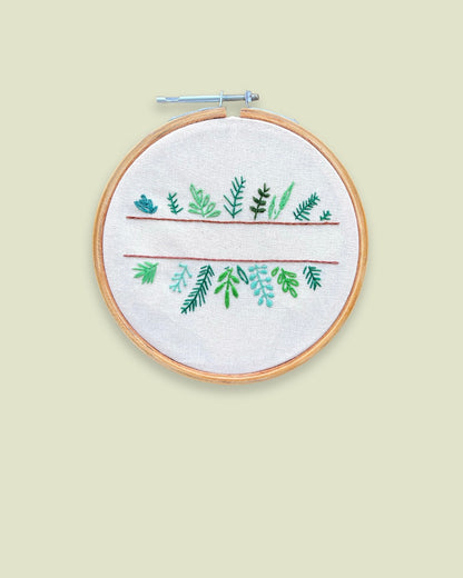 Hand Embroidered Hoop: Wall Decor 6 Inch