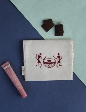 Warli Beat Mini Pouch